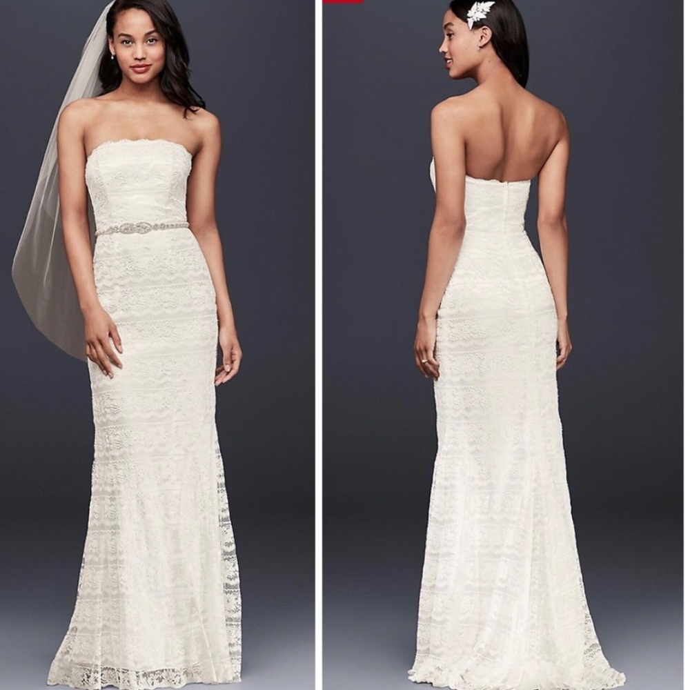Galina Wedding Dress VW9340. COVID hit & we eloped. Never worn, not tainted.